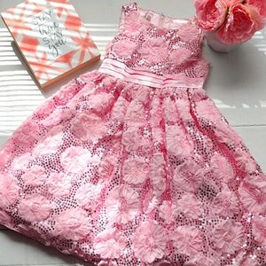 American Princess Little Girl's Pink Dress Size 12